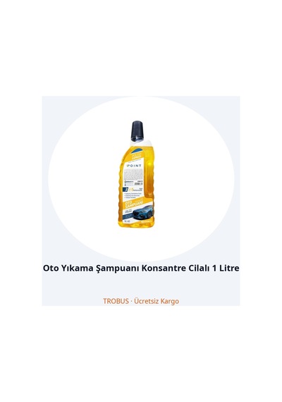 Trobus Oto Yıkama Şampuanı Konsantre Cilalı 1 Litre