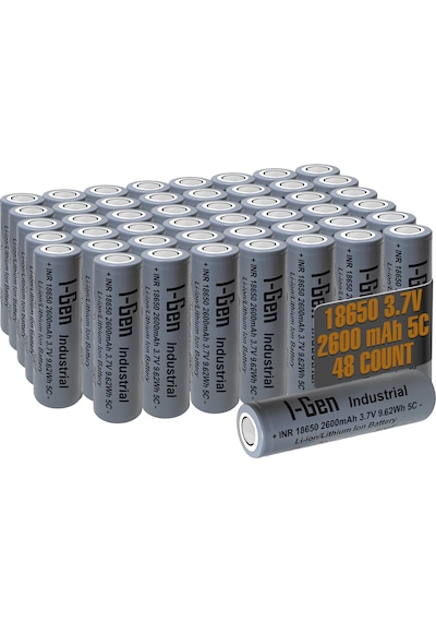 I-gen Industrial E002 Inr 18650 3.7v 2600 Mah 5c 9.62wh Li-ıon Şarjlı Pil Düz Başlı Lityum Pil 48'li Paket I-gen139