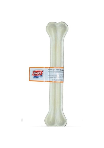 Warf Beyaz Sığır Derisi Köpek Kemiği 30 CM 300 G