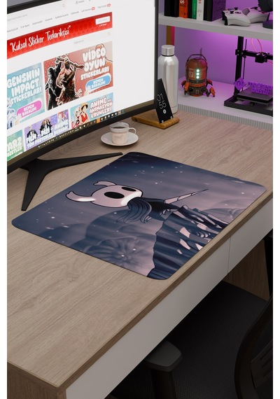 Hollow Knight Kaymaz Dikişli Kauçuk Oyuncu Mousepad V3 - 48x40 Xl Gaming Mouse Pad Fare Altlığı