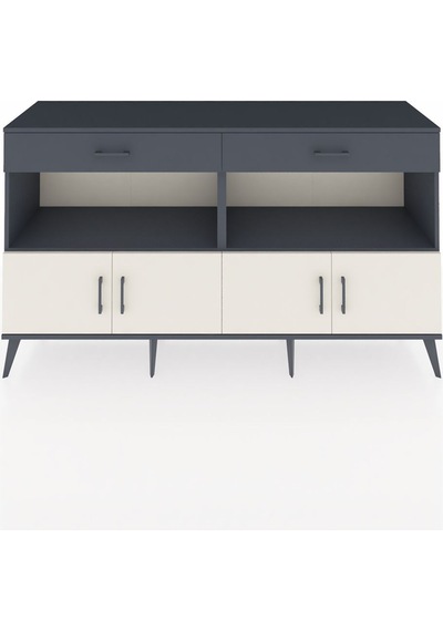 Hyperion Konsol 2 Raflı 2 Çekmeceli 4 Kapaklı 176x44x99 Antrasit- Antrasit-aytaşı/antrasit Hyperion Konsol 2 Raflı 2 Çekmeceli 4 Kapaklı 176x44x99 Antrasit- Antrasit-aytaşı/antrasit