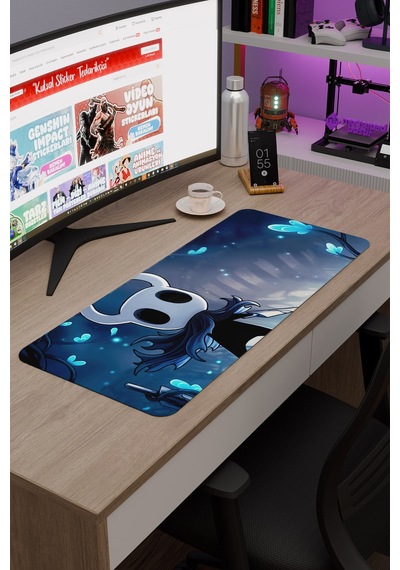 Hollow Knight Kaymaz Dikişli Kauçuk Oyuncu Mousepad V1 - 70x30 Xl Gaming Mouse Pad Fare Altlığı