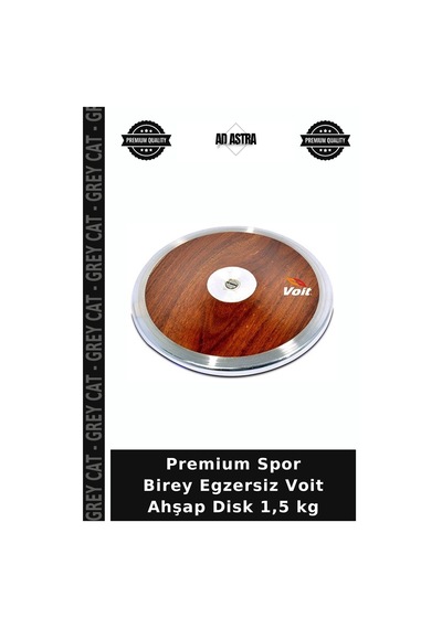 Premium Spor Birey Egzersiz Voit Ahşap Disk 1,5 Kg