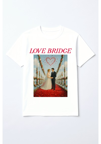 Dreamotto Love Bridge T-shirt Beyaz