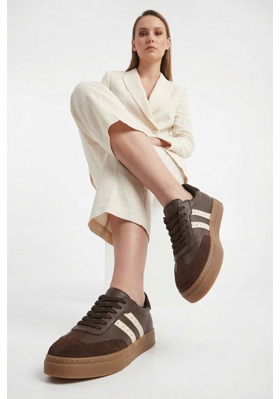 Diğer Kadın Kahverengi Bağcıklı Sneaker Dyza86238726 Kahverengi