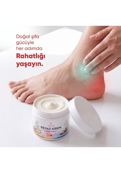 Synem Beyaz Krem Isıtıcı Ve Soğutucu Çift Etkili Masaj Kremi Arnika At Kestanesi Kafur Nane 100 Ml