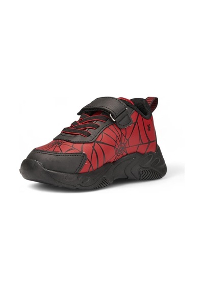 Spıderman 836 Erkek Çocuk Işıklı Sneaker Kırmızı/siyah