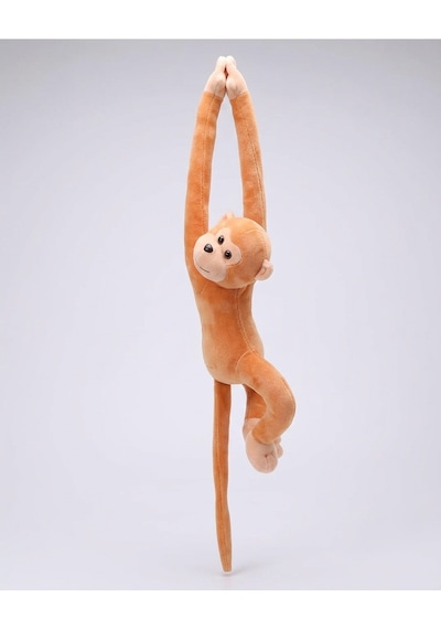 85 Cm Sarılan Maymun Peluş Oyuncak Peluş Maymun Turuncu