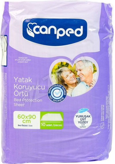 3 Adet Canped Yatak Örtüsü 60x90 8'li