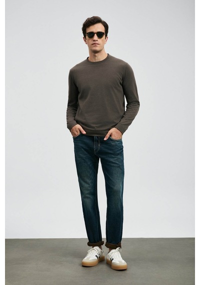 Lufian Chrıs Slim Fit Mavi Erkek Jean Pantolon 112200227 Mavi