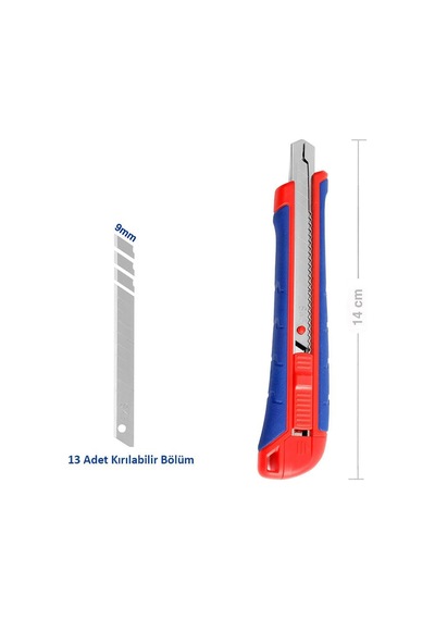 Workpro Wp212008 9 Mm Ağır Hizmet Paslanmaz Çelik Kasa Maket Bıçağı