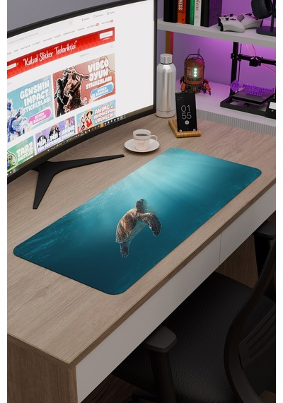 Sualtı Kaymaz Dikişli Kauçuk Oyuncu Mousepad V4 - 70x30 Xl Gaming Mouse Pad Fare Altlığı