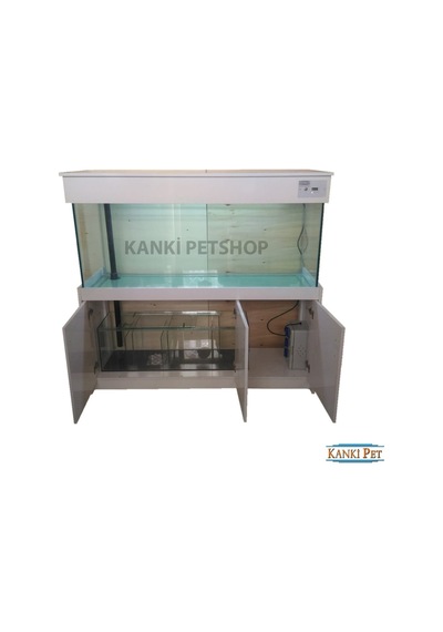 Kanki Pet 150 CM Mobilyalı Sumplı Lüks Akvaryum Kumandalı Led