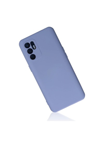 Oppo Reno 6 Kılıf Nano İçi Kadife Silikon - Lila 0.2M-Çok Renkli