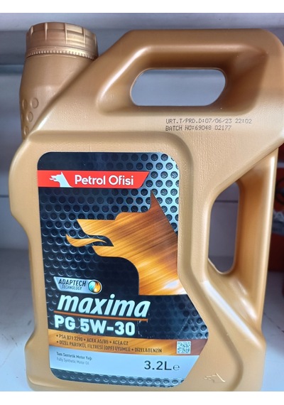 Petrol Ofisi Maxima PG 5W-30 Tam Sentetik Motor Yağı 3.2 L