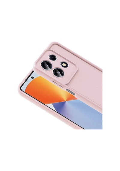 İnfinix Note 30 4g Kılıf Kamera Korumalı Ananas Silikon Kapak Pembe