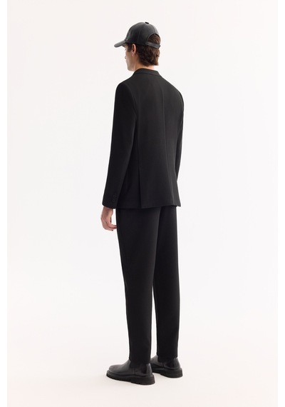 Avva Erkek Siyah Mono Yaka Bi-stretch Hafif Dokulu Blazer Comfort Slim Fit Ceket A52y4013 Avva Erkek Siyah Mono Yaka Bi-stretch Hafif Dokulu Blazer Comfort Slim Fit Ceket A52y4013