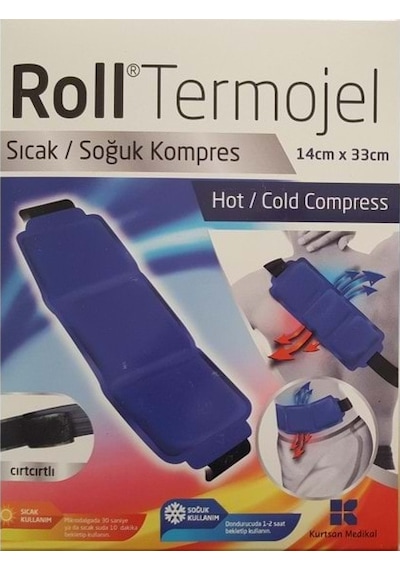 Roll Termojel Bel Için Sıcak Soğuk Kompres Jel 14 X 33 Cm