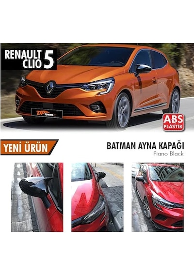 Renault Clio 5 2019 Sonrası Batman Yarasa Ayna Kapağı Piano Black
