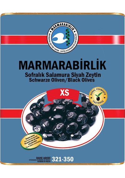 Marmarabirlik Extra 321-350 KB XS Siyah Zeytin 10 KG