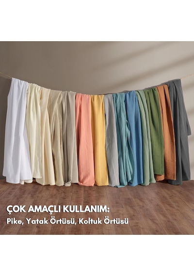Tr 100% Pamuk Pike Çift Kişilik, Waffle Bordür Desenli Yatak Örtüsü, Hafif Yazlık Pike, Denizli Üretimi Kaliteli Diğer