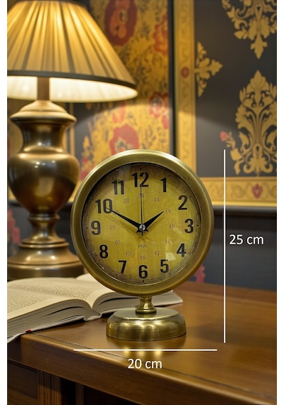 Vintage Elite 25 X 20 Eskitme Metal Masa Saati