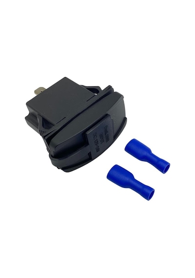 12v-24v Telefon Şarj Cihazı 3.1 A Usb/ Type-c Anahtar Tipi Mavı Işık