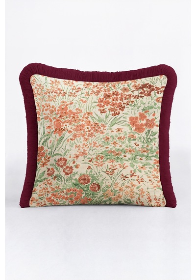 Çiçek Bahar Vintage Saçaklı Yastık Kılıfı - Botanik Country Yeşil Bordo Püsküllü Kırlent Kılıfı Buzlu Atlas Nova Çiçek Bahar Vintage Saçaklı Yastık Kılıfı - Botanik Country Yeşil Bordo Püsküllü Kırlent Kılıfı Buzlu Atlas Nova