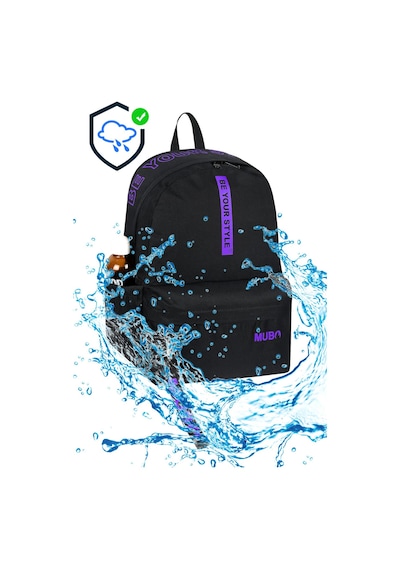 Powerspeed Geniş Hacimli Günlük Ve Okul Kullanımına Uygun Unisex Siyah Mor Sırt Çantası Pwcnt005 Siyah Mor