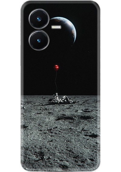 Vivo Y22S Kilif Silikon Desen Astronoot Red Baloon 1608 566401945