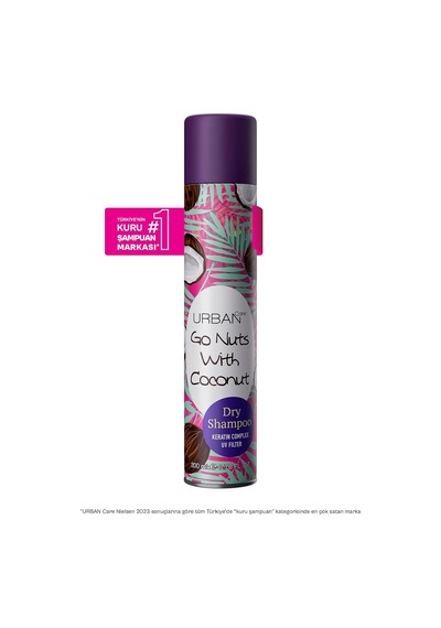 Hindistan Cevizi Kokulu Hacimlendirici Kuru Şampuan Seti 2x200ml- Vegan - Uv Korumalı 1 KG