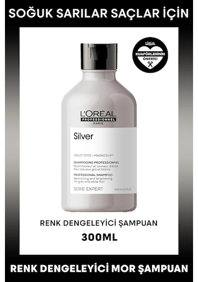 L'Oréal Professionnel Serie Expert Silver Renk Dengeleyici Mavi Şampuan 300 ML