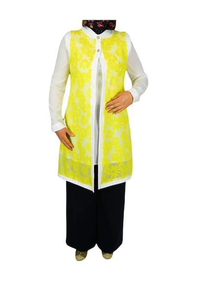 Kadın Krep Güpür Ikili Tunik Msk-0262