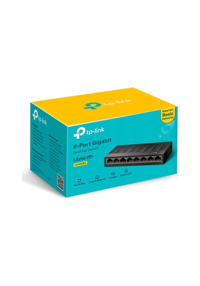 TP-Link Ls1008G 8 Port 10/100/1000Mbps Desktop Switch