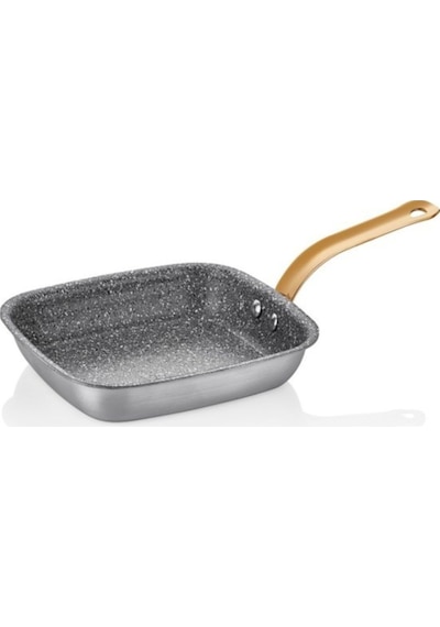 Alu Granit Kare Tava 16 X 14 Cm Gri
