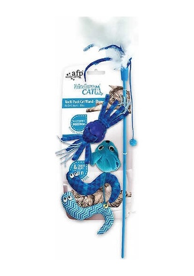 Afp Modern Cat - Peluş 5 Oyuncaklı Olta Mavi