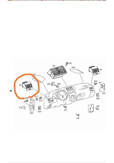 Sivas3d W638 Vito Mercedes Havalandırma Izgarası 1 Adet