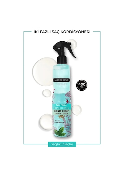 Tedar Çift Fazlı Kinoa & Kenevir Kondisyoner Fön Suyu 400 Ml - Mrfs Najmaddin