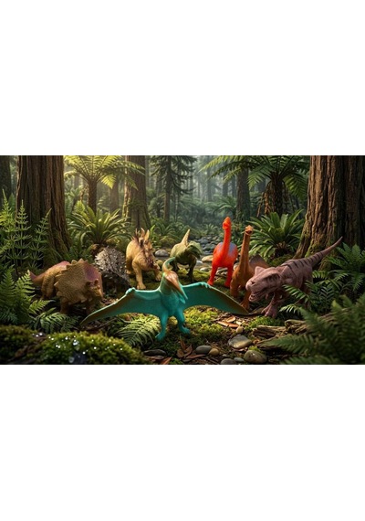 8 Parçalı Mini Dinozor Dünyası: Antik Koleksiyonluk Dekoratif Mini Oyuncak Dinazor Figür Seti Hayvan Figürü