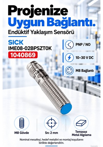 Sıck Ime08-02bpszt0k Endüktif Yaklaşım Sensörü 1040869