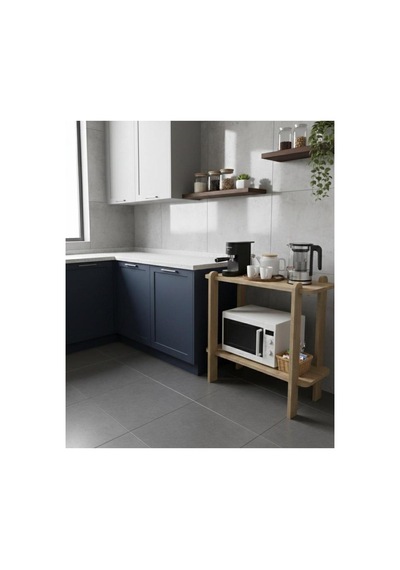 Seh101 Modern Yan Sehpa, Çiçek Standı, Kitap Standı, 2 Katlı, S.meşe Safir Meşe - 836619277 Safir Meşe