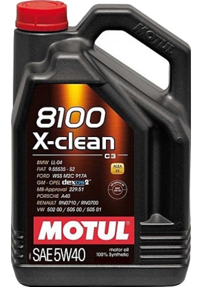 Motul 8100 X-Clean C3 SAE 5W-40 Motor Yağı 4 L