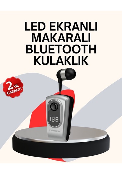 Northcity Profesyonel Bluetooth Kulaklık Klipsli Titreşimli & Dijital Göstergeli