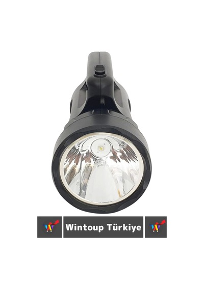 Premium Seri Uzun Ömürlü Kamp Avcı Deprem 3 Aydınlatma Modlu Şarjlı Beyaz Işık 900 Lümen El Feneri Çok Renkli