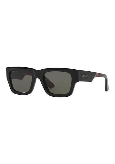 Gucci Gg 1668s 001 52 Unisex Kare Siyah Kemik Güneş Gözlüğü Siyah