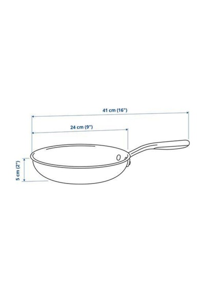 Sensuell Paslanmaz Çelik 24 Cm Kızartma Tavası Metal