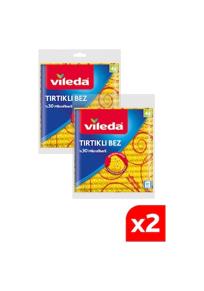 Vileda Tırtıklı 30% Mikrofiberli Mutfak Bez 10 x 5'li