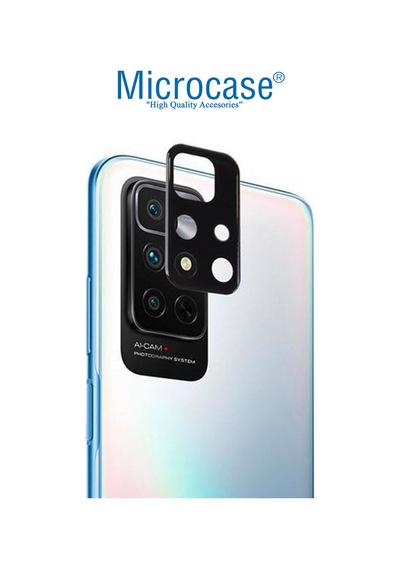 Microcase Xiaomi Poco M4 Pro 5G Kamera Camı Lens Koruyucu Metal
Çerçeveli Kapalı Tasarım - Siyah