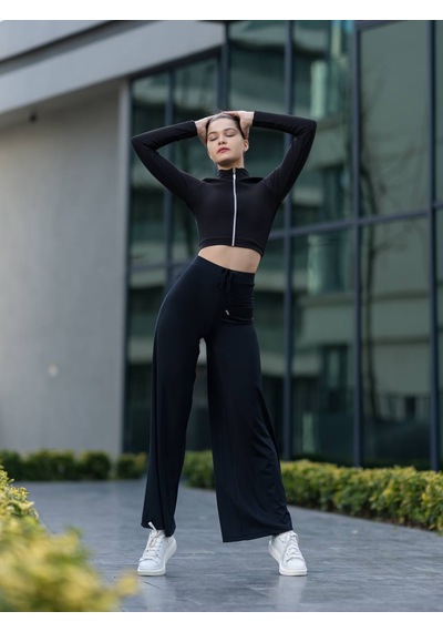 Lismina Siyah Yoga Tayt Pantolonu Siyah
