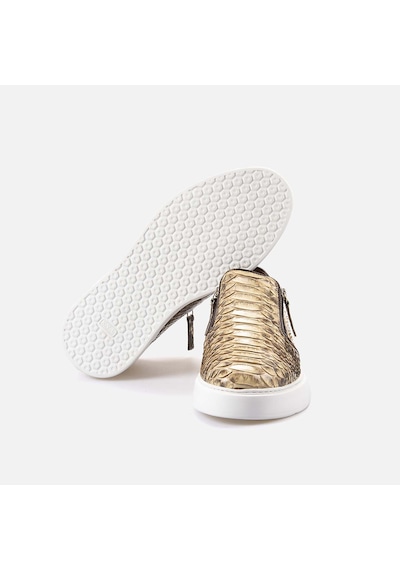 Mocassini Fermuarlı Erkek Spor & Sneaker Ayakkabı Z4010p Bej